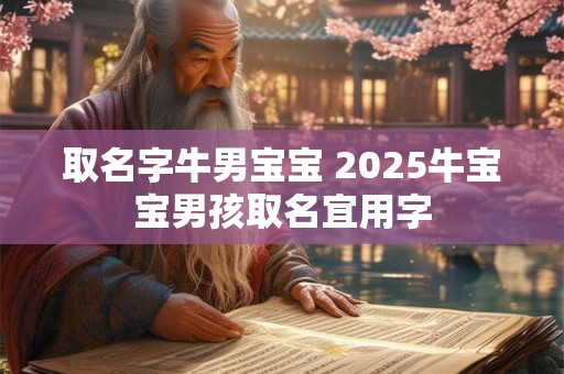 取名字牛男宝宝 2025牛宝宝男孩取名宜用字