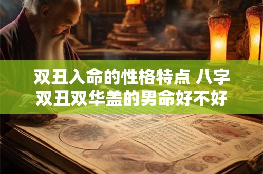 双丑入命的性格特点 八字双丑双华盖的男命好不好