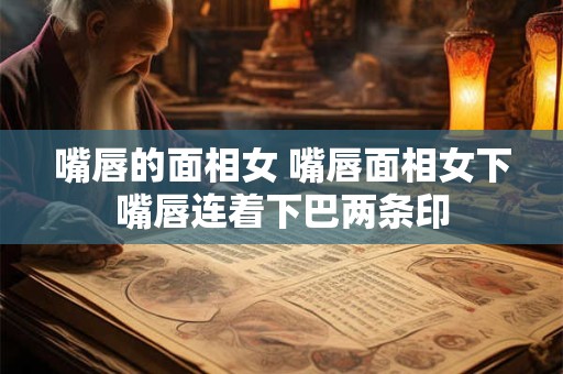 嘴唇的面相女 嘴唇面相女下嘴唇连着下巴两条印