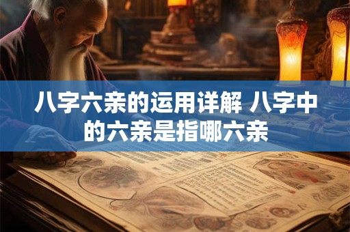 八字六亲的运用详解 八字中的六亲是指哪六亲