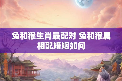 兔和猴生肖最配对 兔和猴属相配婚姻如何