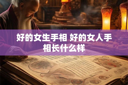 好的女生手相 好的女人手相长什么样