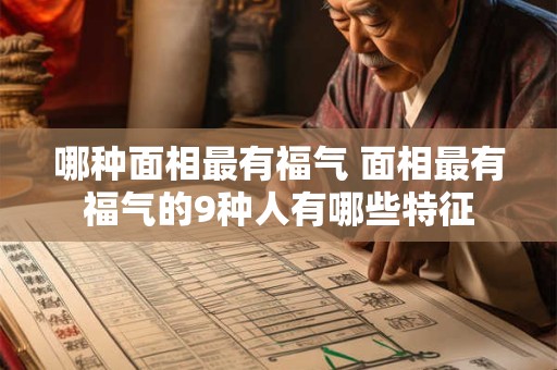 哪种面相最有福气 面相最有福气的9种人有哪些特征
