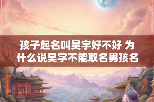 孩子起名叫昊字好不好 为什么说昊字不能取名男孩名字带昊寓意好吗