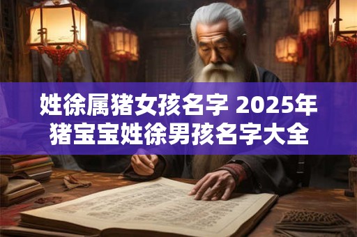 姓徐属猪女孩名字 2025年猪宝宝姓徐男孩名字大全