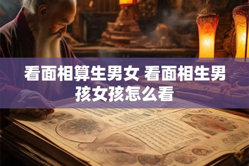 看面相算生男女 看面相生男孩女孩怎么看