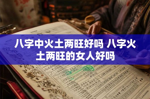 八字中火土两旺好吗 八字火土两旺的女人好吗