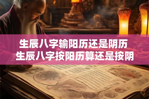 生辰八字输阳历还是阴历 生辰八字按阳历算还是按阴历算