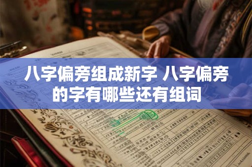 八字偏旁组成新字 八字偏旁的字有哪些还有组词
