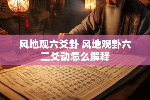 风地观六爻卦 风地观卦六二爻动怎么解释
