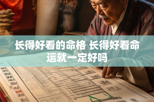 长得好看的命格 长得好看命运就一定好吗