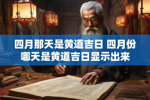 四月那天是黄道吉日 四月份哪天是黄道吉日显示出来