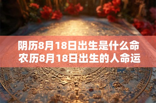 阴历8月18日出生是什么命 农历8月18日出生的人命运怎么样 阴历8月18日出生是什么命 农历8月18日出生的人命运怎么样