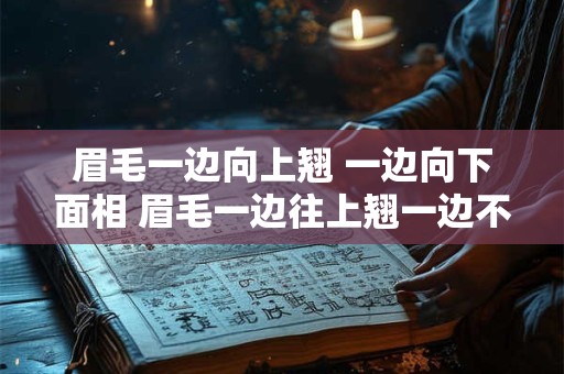 眉毛一边向上翘 一边向下面相 眉毛一边往上翘一边不上翘叫什么
