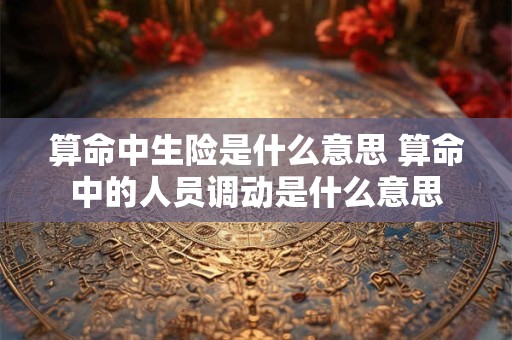 算命中生险是什么意思 算命中的人员调动是什么意思