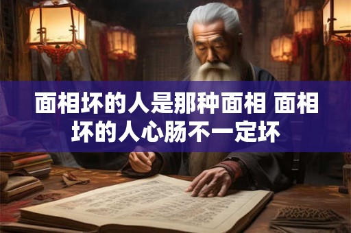 面相坏的人是那种面相 面相坏的人心肠不一定坏