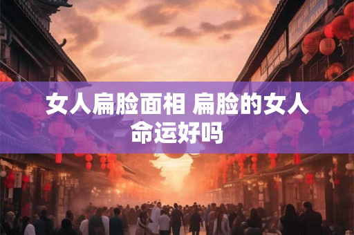 女人扁脸面相 扁脸的女人命运好吗