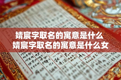 婧宸字取名的寓意是什么 婧宸字取名的寓意是什么女孩