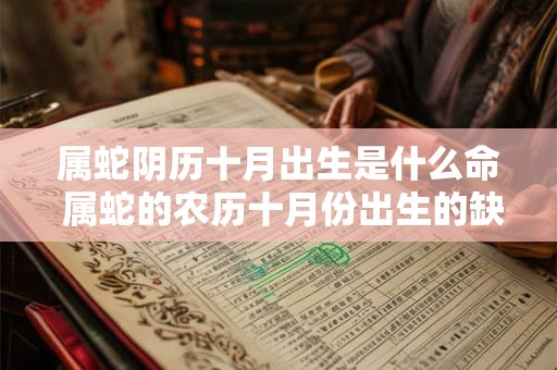 属蛇阴历十月出生是什么命 属蛇的农历十月份出生的缺什么