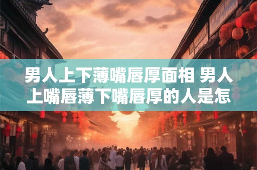 男人上下薄嘴唇厚面相 男人上嘴唇薄下嘴唇厚的人是怎样的人