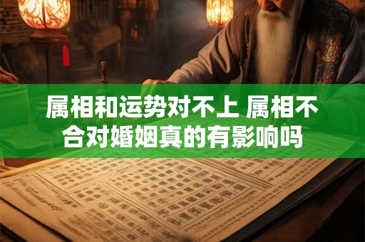 属相和运势对不上 属相不合对婚姻真的有影响吗