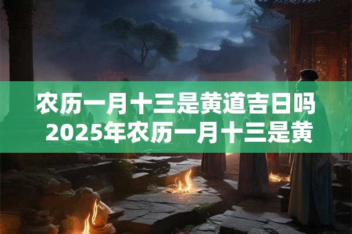 农历一月十三是黄道吉日吗 2025年农历一月十三是黄道吉日吗