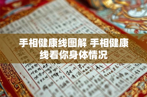 手相健康线图解 手相健康线看你身体情况 手相健康线图解 手相健康线看你身体情况