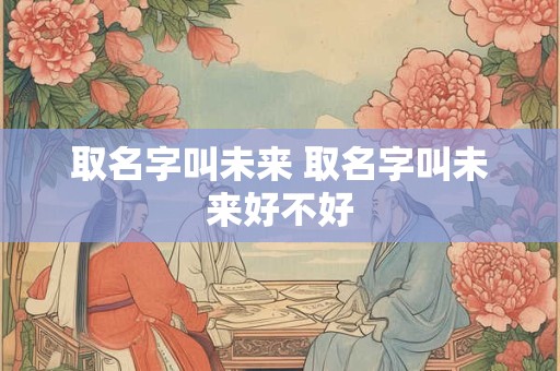 取名字叫未来 取名字叫未来好不好