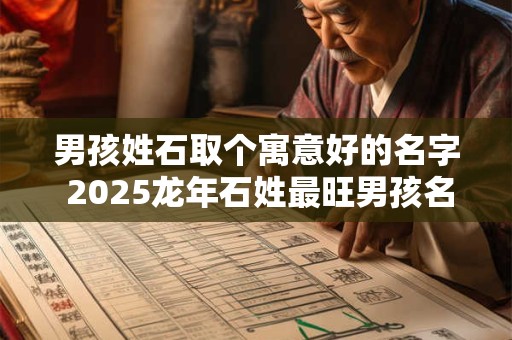 男孩姓石取个寓意好的名字 2025龙年石姓最旺男孩名字