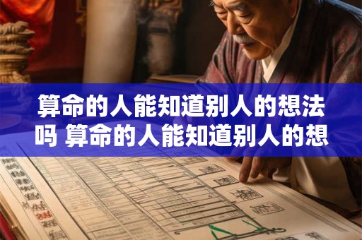 算命的人能知道别人的想法吗 算命的人能知道别人的想法吗为什么