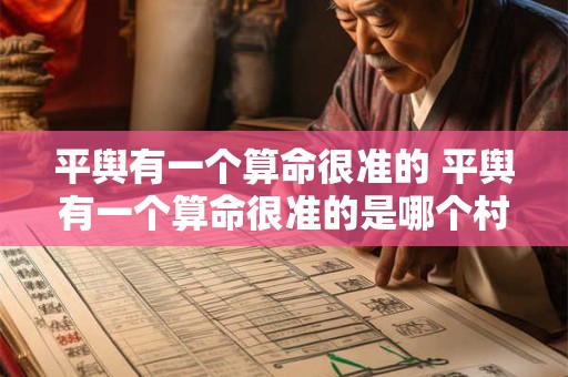 平舆有一个算命很准的 平舆有一个算命很准的是哪个村的