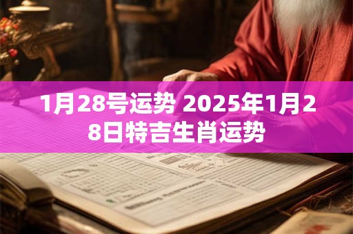 1月28号运势 2025年1月28日特吉生肖运势