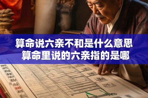 算命说六亲不和是什么意思 算命里说的六亲指的是哪六亲