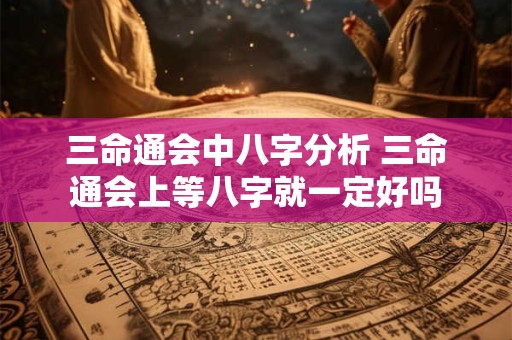 三命通会中八字分析 三命通会上等八字就一定好吗
