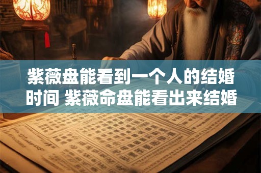 紫薇盘能看到一个人的结婚时间 紫薇命盘能看出来结婚时间吗