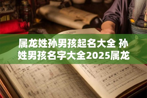 属龙姓孙男孩起名大全 孙姓男孩名字大全2025属龙