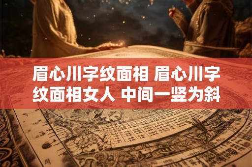 眉心川字纹面相 眉心川字纹面相女人 中间一竖为斜的