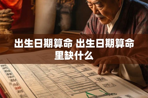 出生日期算命 出生日期算命里缺什么