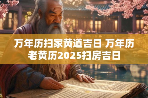 万年历扫家黄道吉日 万年历老黄历2025扫房吉日