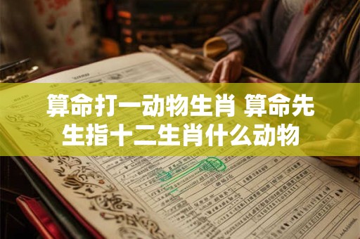 算命打一动物生肖 算命先生指十二生肖什么动物