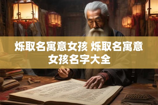 烁取名寓意女孩 烁取名寓意女孩名字大全
