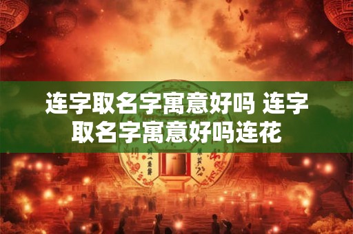 连字取名字寓意好吗 连字取名字寓意好吗连花
