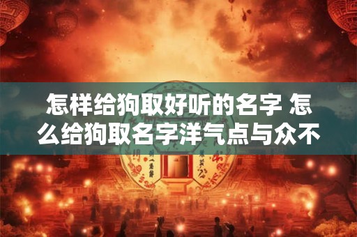 怎样给狗取好听的名字 怎么给狗取名字洋气点与众不同