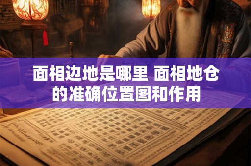 面相边地是哪里 面相地仓的准确位置图和作用