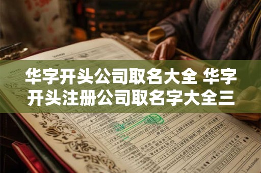 华字开头公司取名大全 华字开头注册公司取名字大全三字