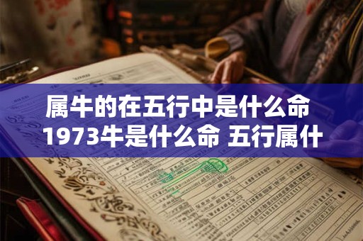 详细阅读:属牛的在五行中是什么命 1973牛是什么命 五行属什么 属牛的在五行中是什么命 1973牛是什么命 五行属什么