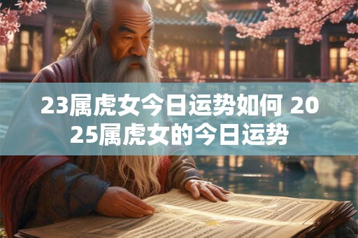 23属虎女今日运势如何 2025属虎女的今日运势