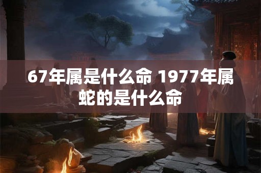 67年属是什么命 1977年属蛇的是什么命