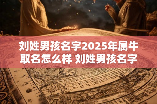 刘姓男孩名字2025年属牛取名怎么样 刘姓男孩名字2025年属牛取名怎么样好听吗