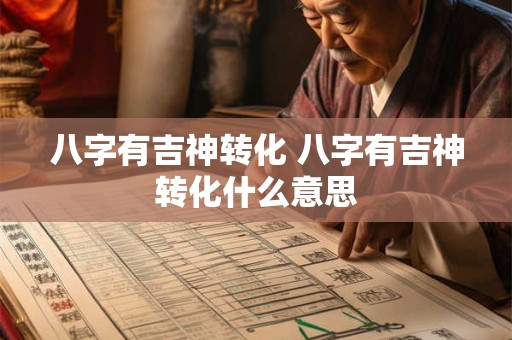 八字有吉神转化 八字有吉神转化什么意思